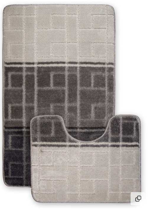 Набор ковриков для ванной Classic №62 Материал: Полипропилен
Размеры:   60*100 и 50*60
Страна:     Турция