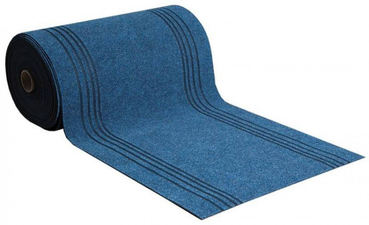 Дорожка офисная Синтелон Стейз Синий Производитель рекомендует использовать ковровые дорожки "Стейз" в коридорах и на лестницах. Цена указана за 1 погонный метр.