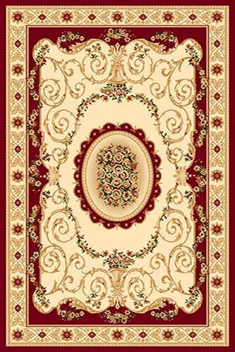 OLIMPOS 10 Красный Коллекция российских ковров «Олимпос» - это разнообразный дизайн и формы.  Высота ворса 11 мм. Количество ворсовых точек на кв.м.: 281600. Состав Хитсэт 100%. Вес м2: 2200 г.  Цена за м2:
