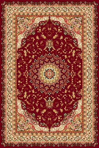 IZMIR 16 Красный Классический ковёр  в восточном стиле, наиболее популярный дизайн на сегодняшний день. Ковер Российский Измир.Высота ворса 12 мм.Состав Хитсэт 100%.Вес м2: 2500 г. Цена за м2: