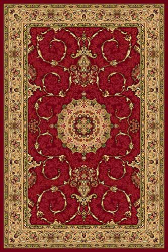 IZMIR 5 Красный Классический ковёр  в восточном стиле, наиболее популярный дизайн на сегодняшний день. Ковер Российский Измир.Высота ворса 12 мм.Состав Хитсэт 100%.Вес м2: 2500 г. Цена за м2: