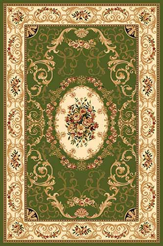 OLIMPOS 6 Зеленый Коллекция российских ковров «Олимпос» - это разнообразный дизайн и формы.  Высота ворса 11 мм. Количество ворсовых точек на кв.м.: 281600. Состав Хитсэт 100%. Вес м2: 2200 г.  Цена за м2: