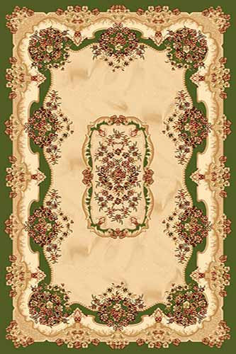 OLIMPOS 7 Зеленый Коллекция российских ковров «Олимпос» - это разнообразный дизайн и формы.  Высота ворса 11 мм. Количество ворсовых точек на кв.м.: 281600. Состав Хитсэт 100%. Вес м2: 2200 г.  Цена за м2:
